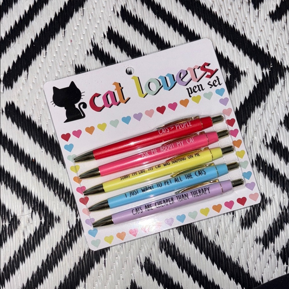 Cat Lovers Pen Set - Multicolor